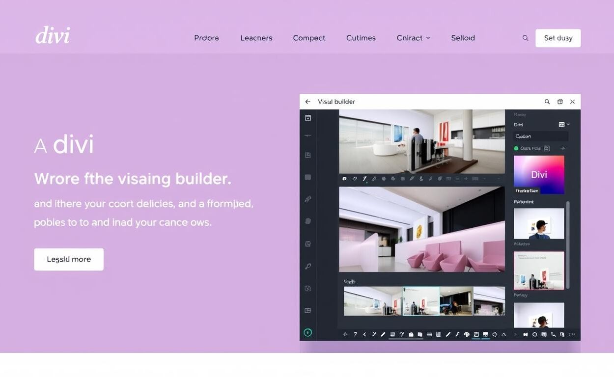 Divi WordPress Theme Review: The Ultimate Visual Builder for WordPress in 2023 - Affiliate Software Online Divi WordPress Theme homepage showing the visual builder interface
