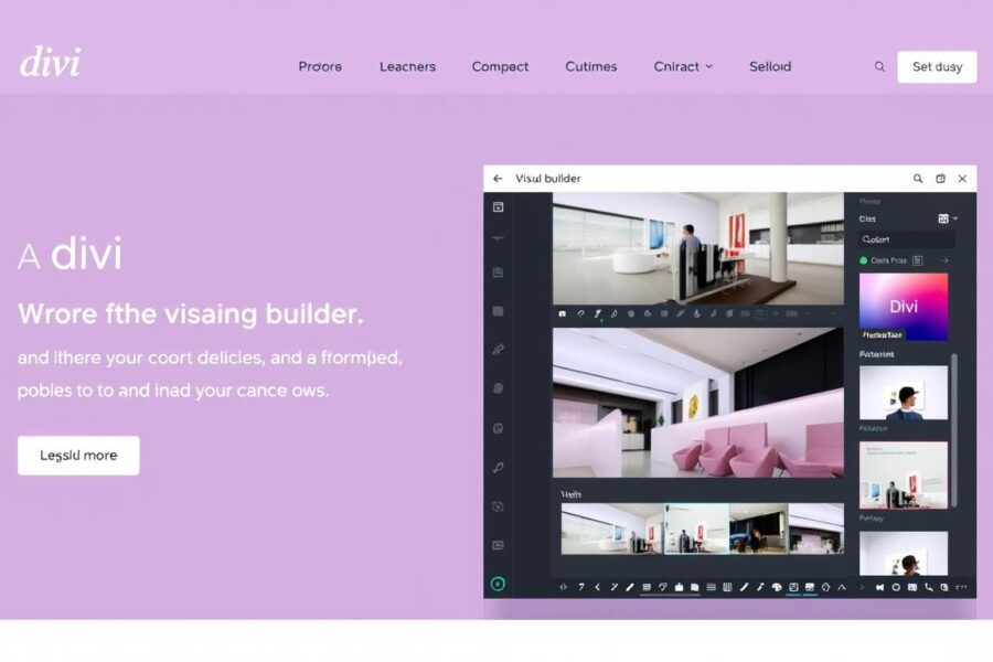 Divi WordPress Theme Review: The Ultimate Visual Builder for WordPress in 2023 - Affiliate Software Online Divi WordPress Theme homepage showing the visual builder interface