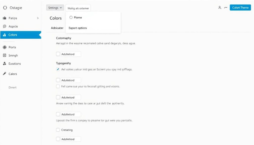 Divi theme customizer interface Divi theme customizer interface