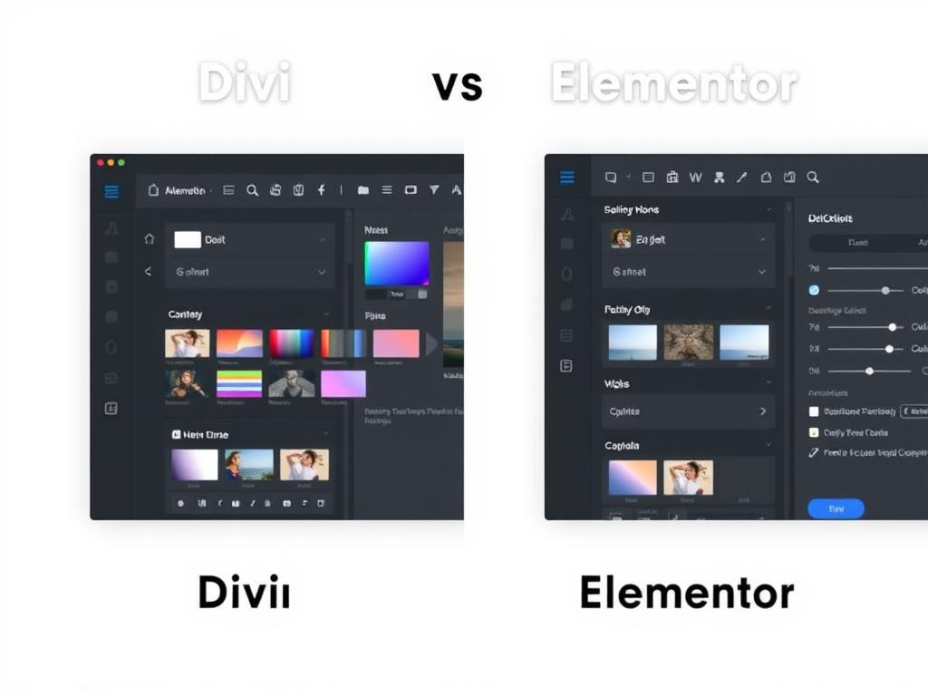 Divi vs Elementor interface comparison Divi vs Elementor interface comparison