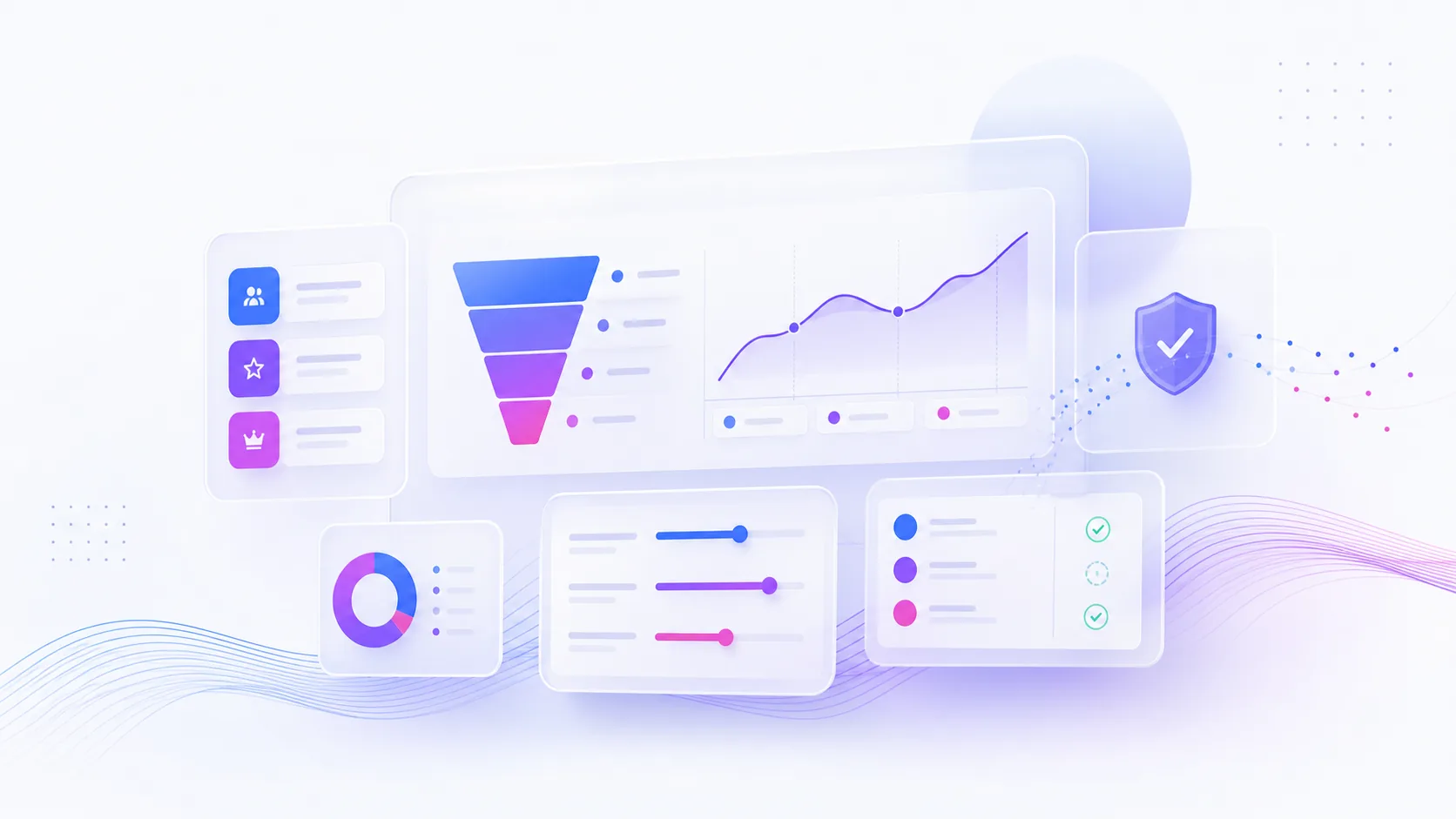 Affiliate Program Software for SaaS: Features and Use Cases - Affiliate Software Online Glassmorphism SaaS affiliate software dashboard with partner, recurring revenue, commission, and payout panels.