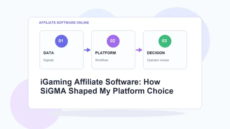 AffiliateSoftwareOnline infographic for iGaming Affiliate Software: How SiGMA Shaped My Platform Choice
