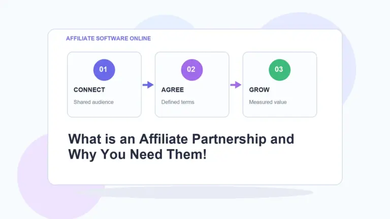 AffiliateSoftwareOnline infographic for What is an Affiliate Partnership and Why You Need Them!